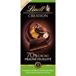 LINDT CREATION PRALINE FEUILLETE 70% CACAO 150G