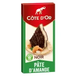 COTE D OR PATE D AMANDE NOIR CHOCOLAT TABLETTE 130G
