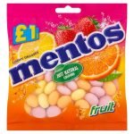 MENTOS CHEWY DRAGEES FRUIT 100G