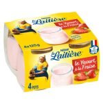 DELICES DE LA LAITIERE YAOURT BRASSE AUX AROMES NATURELS FRAISE 120G