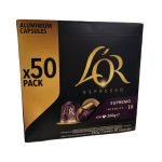 L OR ESPRESSO CAFE SUPREMO N10 CAPSULES PACK 50 260G