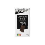 CHOCOLAT NOIR 70% PUR BEURRE DE CACAO 100G