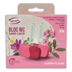 NICOLS BLOC WC SANS CAGE JARDIN FLEURI 2*38G