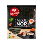 CARREFOUR SENSATION ALGUES NORI 5 FEUILLES 14G