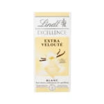 LINDT EXCELLENCE EXTRA VELOUTE BLANC CHOCOLAT TABLETTE 100G
